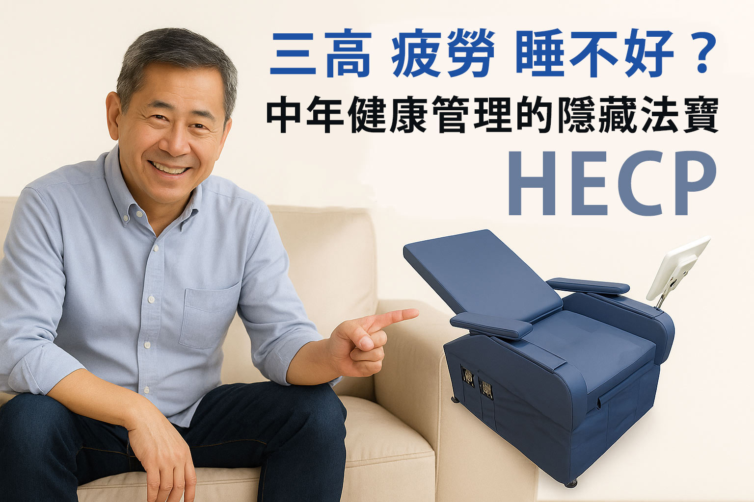 健康專欄-三高、疲勞、睡不好？HECP為什麼是中年健康管理的隱藏法寶